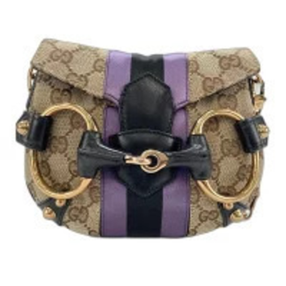 Gucci Horsebit Shoulder Bag Beige Cream